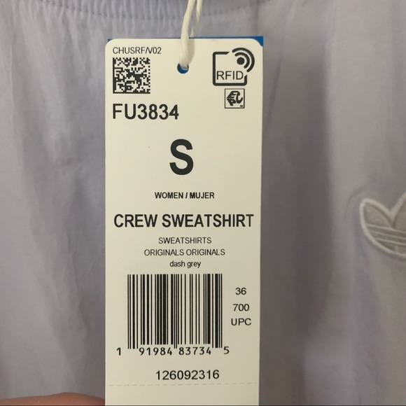 Adidas Crew Sweatshirt Dash Grey - Picture 6 of 13